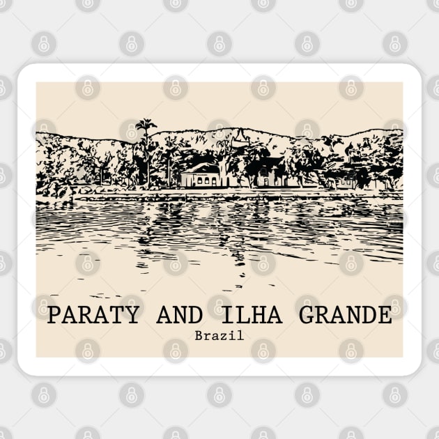 Paraty and Ilha Grande - Brazil Sticker by Lakeric